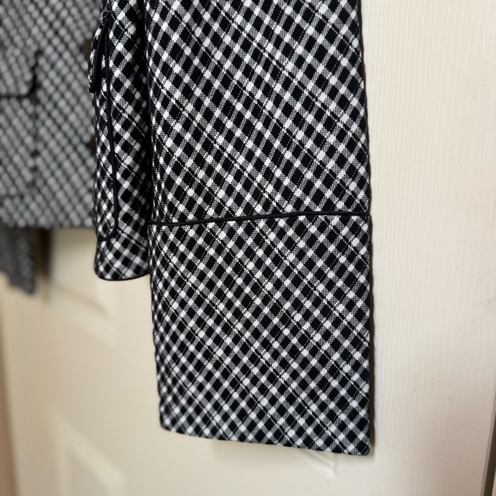 Spanx Ponte Lady Jacket in Jacquard Classic Black Plaid Size XL - Picture 7 of 12